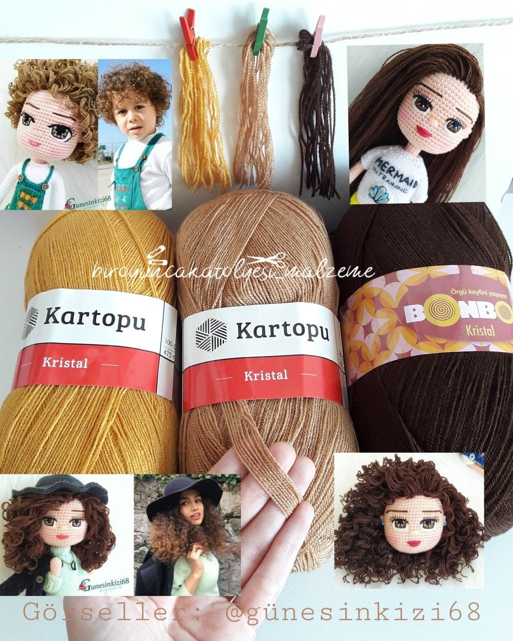 Kristal Saç İpi- Lif İpi