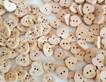 KALPLİ AHŞAP DÜĞME ADET