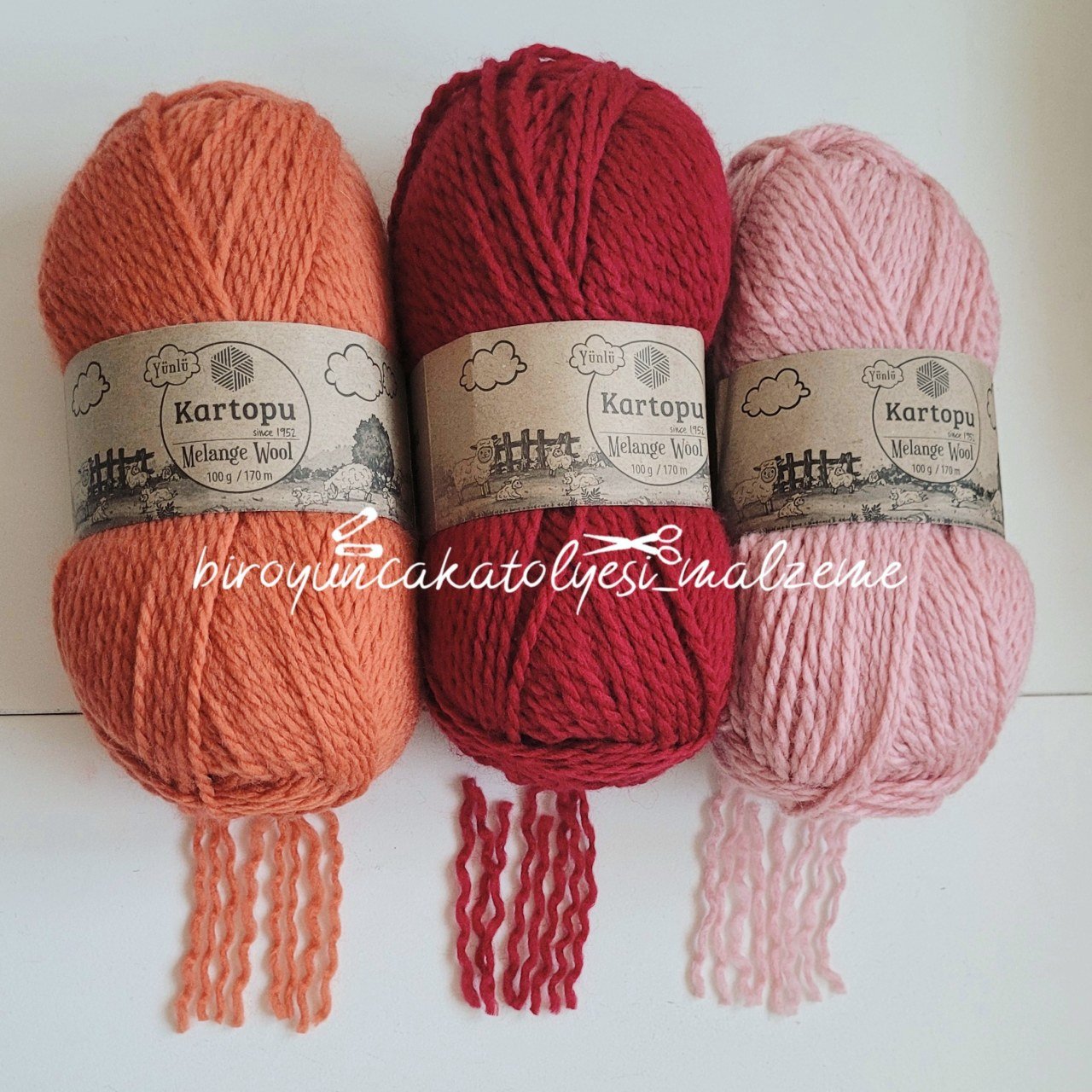 KIVIRCIK SAÇ İPİ KARTOPU MELANGE WOOL